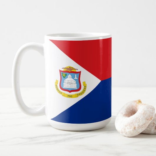 Mug Drapeau Sint Maarten (Avec donut)