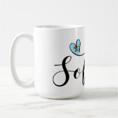 Mug Drapeau Sofia, Je Coeur Sofia, Bulgarie (Gauche)