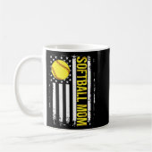 Mug Drapeau Softball Team Softball Maman Mères Fête Fe (Gauche)
