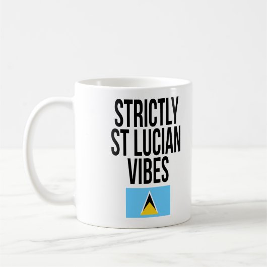 Mug Drapeau Strictement Sainte-Lucie Vibes Sainte-Luci (Gauche)