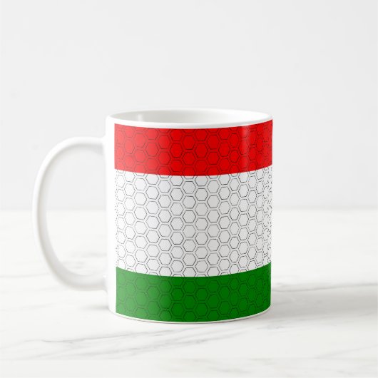 Mug Drapeau stylisé de Hongrie (Gauche)
