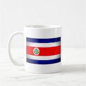 Mug Drapeau stylisé du Costa Rica (Gauche)