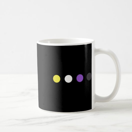 Mug Drapeau subtil non binaire Enby Fierté Trans LGBT (Droite)