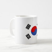 Mug Drapeau sud-coréen cool (Devant gauche)