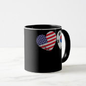 Mug Drapeau sud-coréen Famille patriotique (Devant droit)