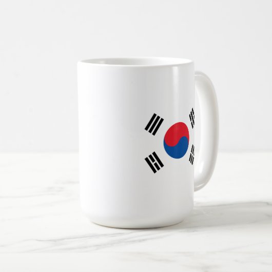 Mug Drapeau sud-coréen inoxydable (Devant droit)