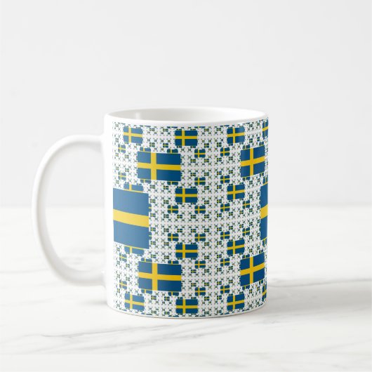 Mug Drapeau Suède en plusieurs calques (Gauche)