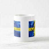Mug Drapeau suédois de café (Centre)
