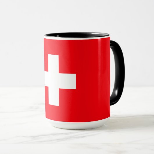Mug Drapeau suisse (Devant droit)