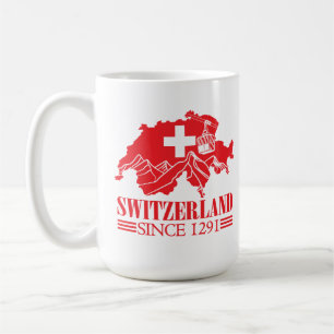 Mug Drapeau Suisse depuis 1291 Montagnes