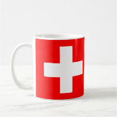 Mug Drapeau Suisse en céramique Musique (Gauche)