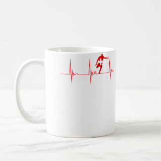 Mug Drapeau suisse Football Suisse Rythme Cardiaque Po