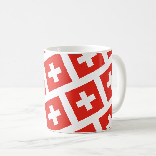 Mug Drapeau suisse I Love Switzerland (Devant droit)
