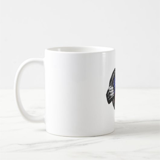 Mug Drapeau superhero USA (Gauche)