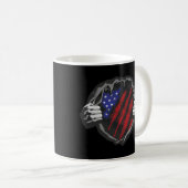 Mug Drapeau superhero USA (Devant droit)