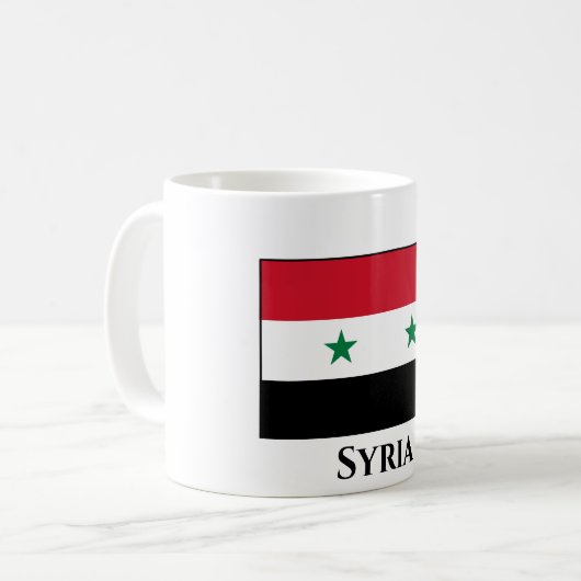 Mug Drapeau syrien (syrien) (Devant gauche)