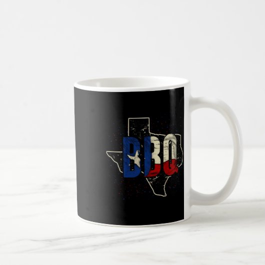 Mug Drapeau Texan Fier Cadeau Américain Barbecue Texas (Droite)