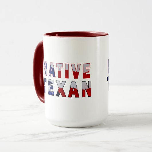 Mug Drapeau texan natif (Devant gauche)