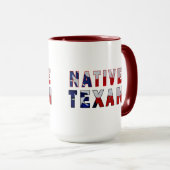 Mug Drapeau texan natif (Devant droit)