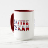 Mug Drapeau texan natif (Devant gauche)