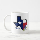 Mug Drapeau Texas avec Fleur d'État Bluebonnet personn (Gauche)