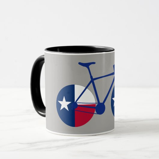 Mug Drapeau Texas Cyclisme (Devant gauche)