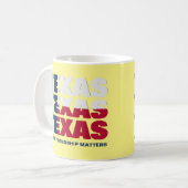 Mug DRAPEAU TEXAS Patriotique Personnalisé (Devant gauche)