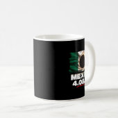 Mug Drapeau Totalité 4.08.24 Total Éclipse Solaire Mex (Devant droit)