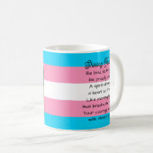Mug Drapeau Transgenre | LGBTQIA+ (Devant droit)