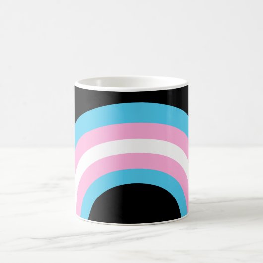 Mug Drapeau Transgenre Rainbow Pride Monogram Coffee M (Centre)