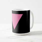 Mug Drapeau triangle rose de SlipperyJoe drapeau rose (Devant droit)