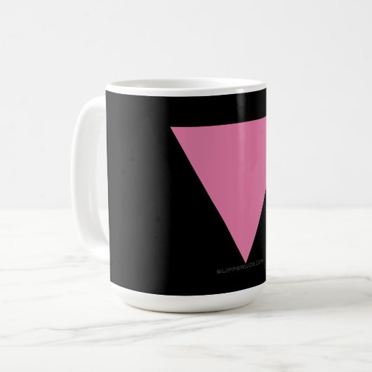 Mug Drapeau triangle rose de SlipperyJoe drapeau rose (Devant gauche)