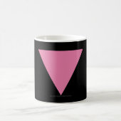 Mug Drapeau triangle rose de SlipperyJoe drapeau rose  (Centre)