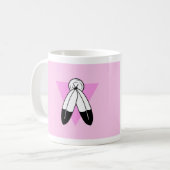 Mug Drapeau Triangle Rose Two-Spirit (Devant gauche)
