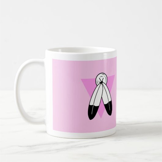 Mug Drapeau Triangle Rose Two-Spirit (Gauche)