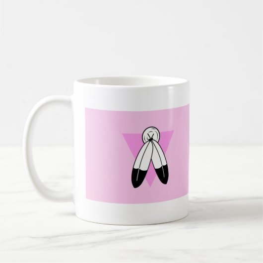 Mug Drapeau Triangle Rose Two-Spirit (Gauche)