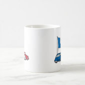 Mug Drapeau Tricolore français 2CV Deux Chevaux (Centre)