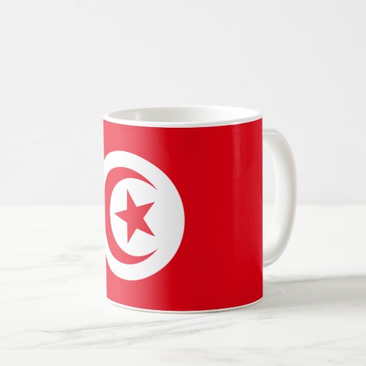 Mug Drapeau tunisien (Devant droit)