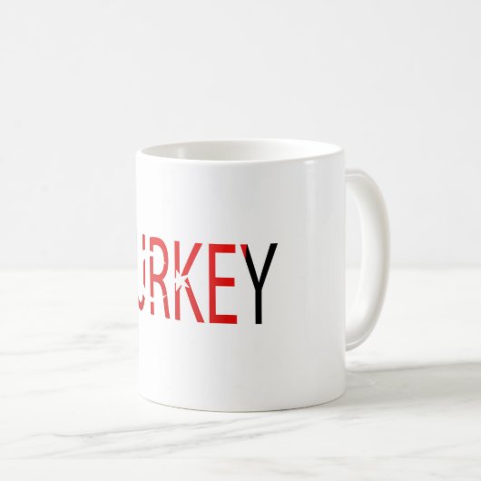 Mug Drapeau turc (Devant droit)