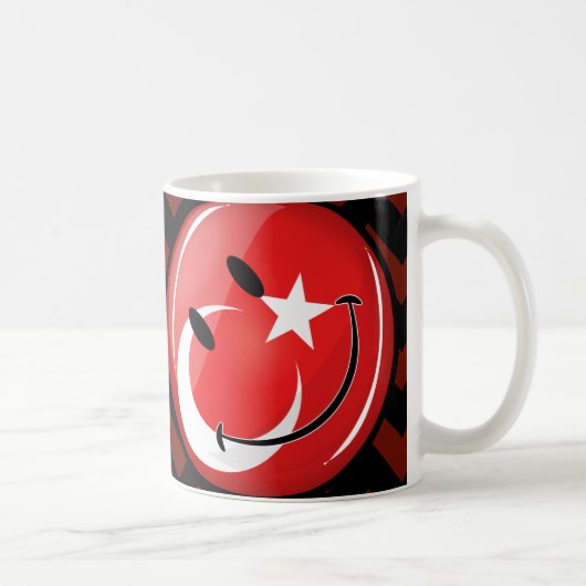 Mug Drapeau turc de sourire (Droite)