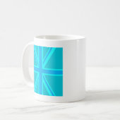 Mug Drapeau Turquoise Union Jack (Devant gauche)