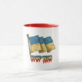 Mug Drapeau ukrainien : Arrêtez la guerre  (Centre)