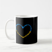 Mug Drapeau ukrainien Paix Drapeau ukrainien Papillon (Gauche)
