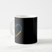 Mug Drapeau ukrainien Paix Drapeau ukrainien Papillon (Devant gauche)