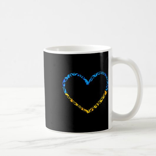 Mug Drapeau ukrainien Paix Drapeau ukrainien Papillon (Droite)
