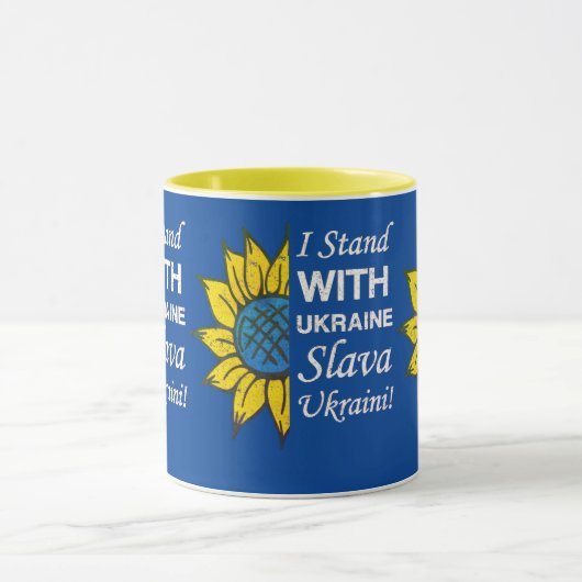 Mug Drapeau Ukrainien Tournesol (Centre)