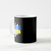 Mug Drapeau ukrainien Trident - Tryzub ukrainien Patri (Devant gauche)
