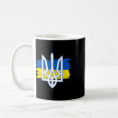 Mug Drapeau ukrainien Trident - Tryzub ukrainien Patri (Gauche)