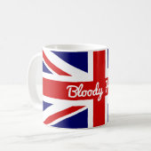 Mug Drapeau Union Jack avec citation amusante (Devant gauche)