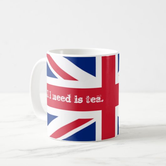 Mug Drapeau Union Jack de thé du besoin de (Devant gauche)